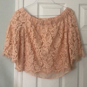 Lacy off the shoulder top